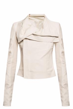 Leather jacket with standing collar, zdjęcie 1 Leather jacket with standing collar od Rick Owens